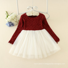 Doux filles lolita style vêtements bébé filles équipage col princesse rose formel parti vêtements usine prix pas cher dernières conceptions